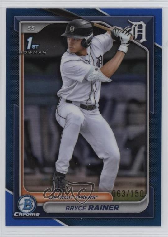 2024 Bowman Draft Chrome Blue Refractor 63/150 Bryce Rainer #BDC-86