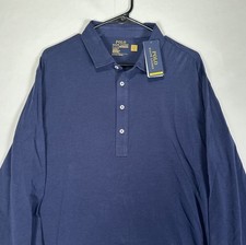 NWT Polo Ralph Lauren Performance Shirt Mens XL Long Sleeve Four Button Placket
