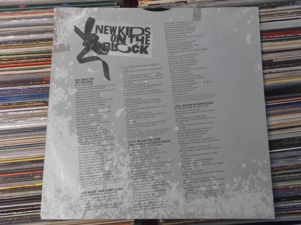 NEW KIDS ON THE BLOCK LP: MERRY MERRY CHRISTMAS (EUROPE;CBS – 465907 1) - Bild 4 von 4