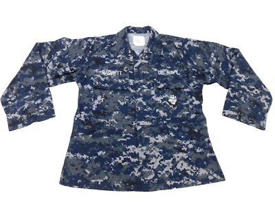 US Navy NWU Blouse 32 X-Short Type II USN Blue Camo Working
