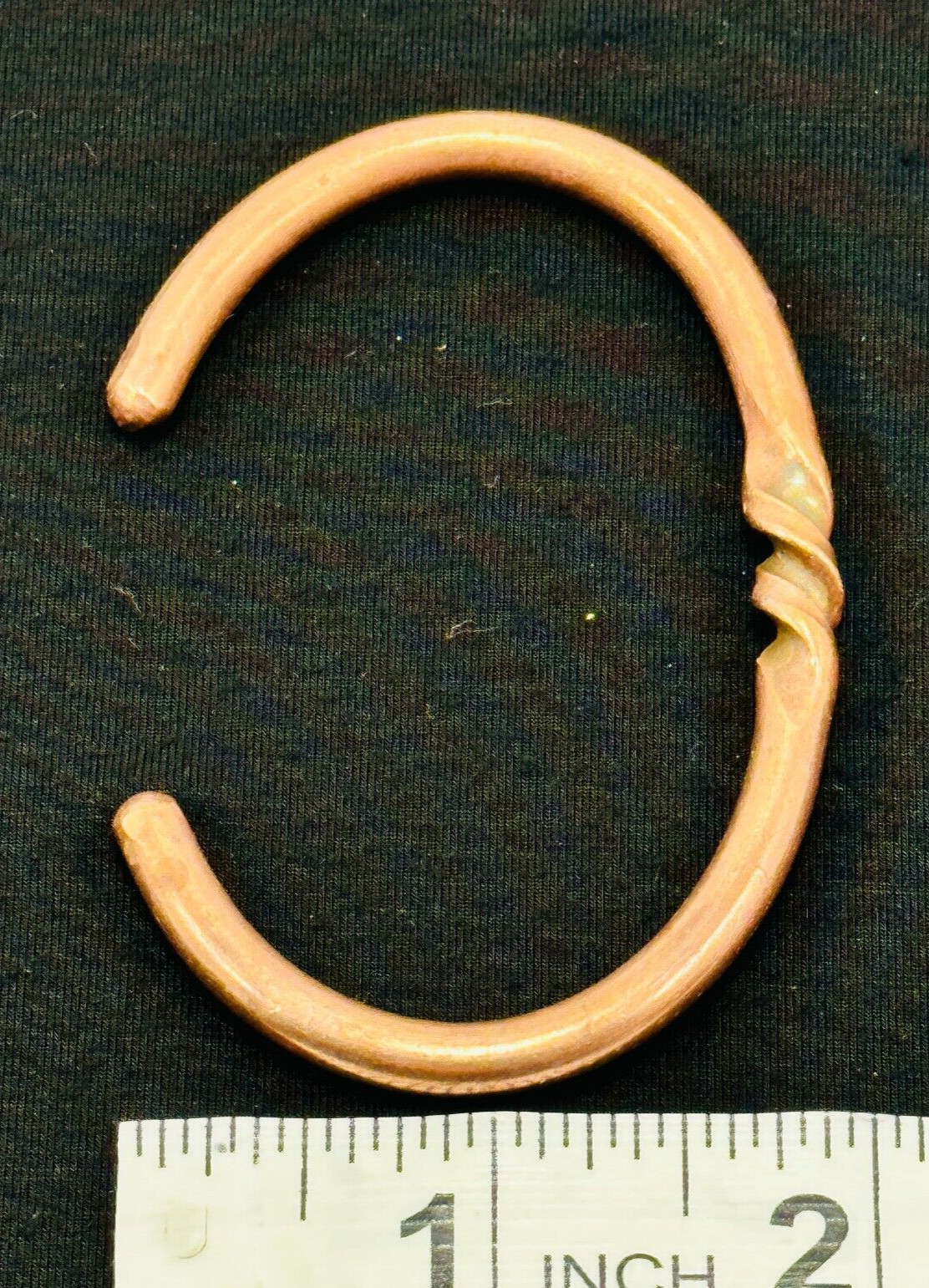 Bracelet Solid Copper Adjustable Twist Design Hea… - image 5