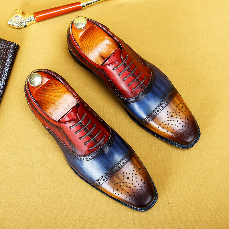 blue shoes matching dress men Unmatched Elegance With Brown Men's Tassel Loafers. – HolloMen main image 0