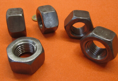 Grade 2 Steel, Hex Nuts RH, 7/8''-9 x 1 7/16'' W x 55/64'' H, 10 Pc