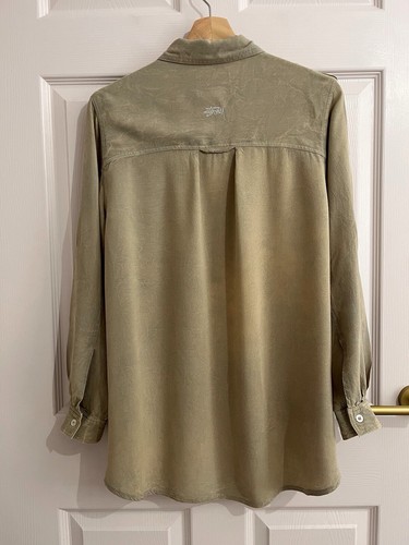 Women’s Stussy Shirt. Long sleeves, Khaki, Utility, Size 6. - Picture 8 of 14