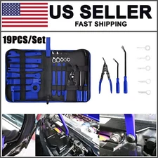 19pcs Plastic Trim Removal Pry Tool Set for Car Radio Panel Door Dash Clip Kit