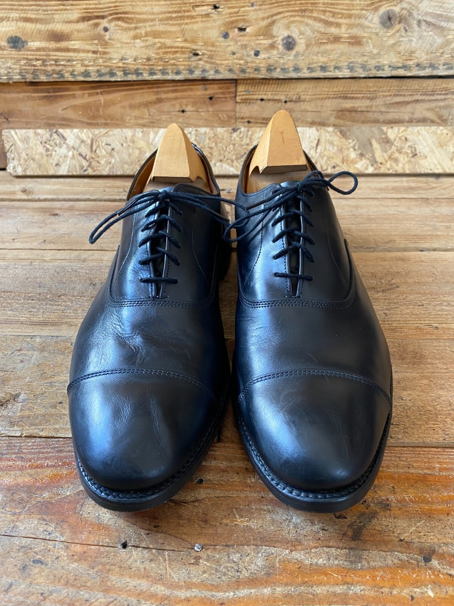 Allen Edmond Park avenue oxford, BLACK cap-toe leater shoes