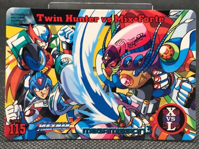 MEGA MAN X MEGA MISSION3 CARD DASS TCG CAPCOM BANDAI 1996 JAPAN Rare No.115 F/Sb