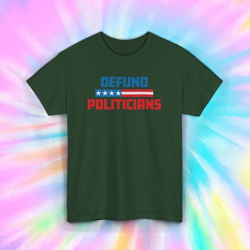 Defund Politicians Stars Tee | Patriotic Back the Blue Shirt | USA Gift - Picture 3 of 10