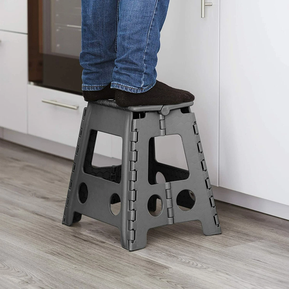 Large Folding Step Stool Multi Purpose Foldable Heavy Duty Strong