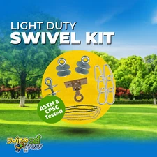 SWING SET STUFF INC. LIGHT DUTY TIRE SWIVEL KIT (BLUE) kids fun boy girl 0302