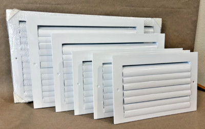 HVAC Register, Diffuser, Vent Cover, Sidewall/Ceiling Curved Blade Many Size