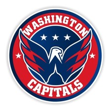 Washington Capitals Round Precision Cut Decal / Sticker
