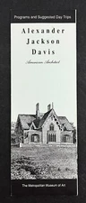 1992 Alexander Jackson Davis Metropolitan Art Museum Exhibition Vintage Brochure