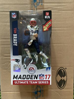 NFL Tom Brady McFarlane Madden 17 Ultimate Team 1 Patriots White Jersey