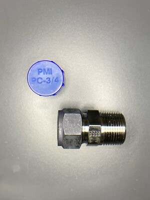 Parker Stainless Steel Tube Adapter 3/4'' Tube X 3/4'' MNPT 12-12 FBZ-SS