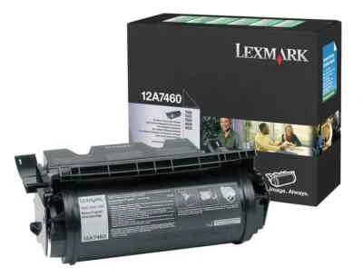 Cartouche Toner d'origine Lexmark 12A7460 Noir T630 T632 T634 X630 X632 Original - Photo 1/4