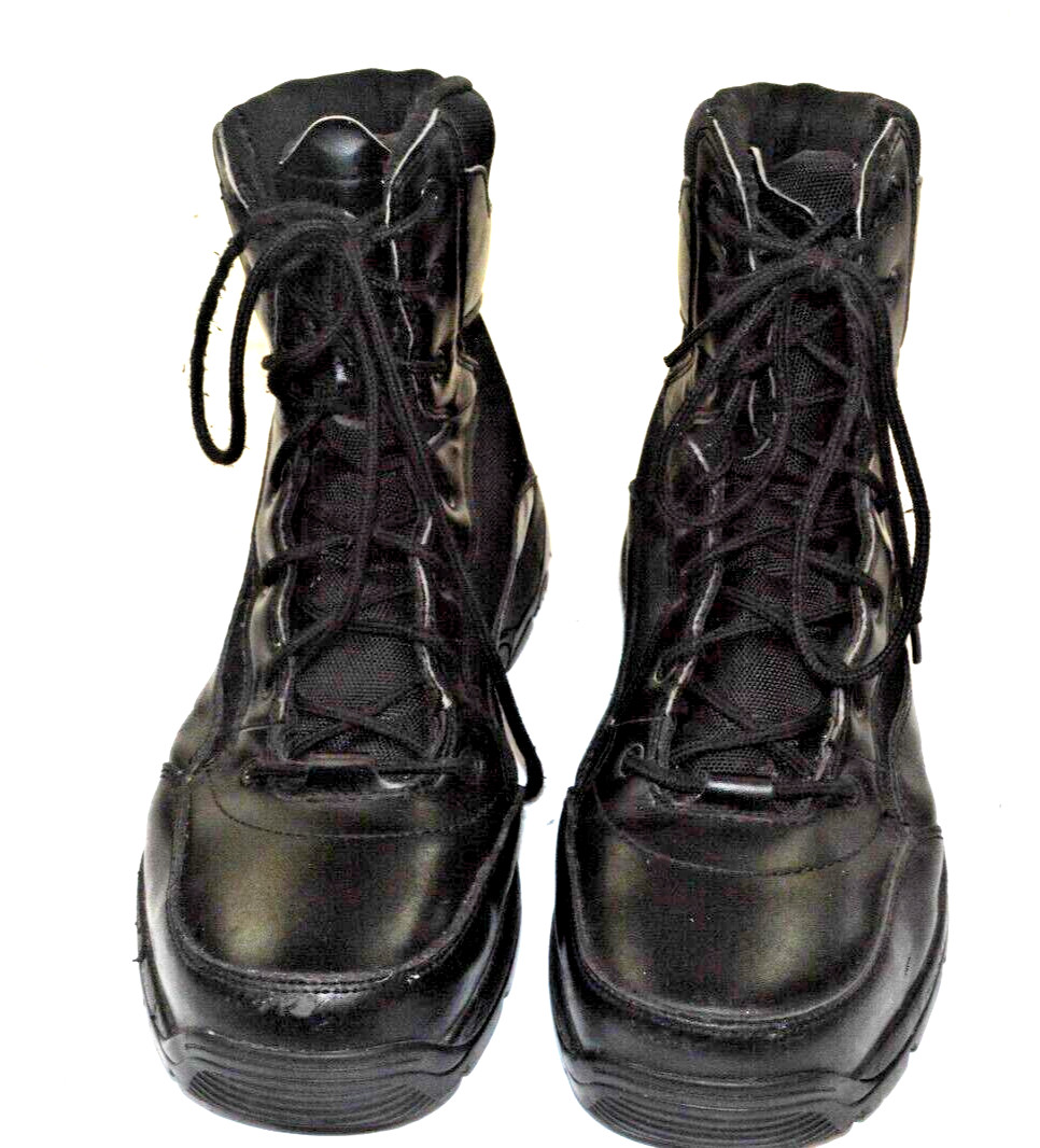 Interceptor Black Force Tactical Work Leather Boo… - image 2