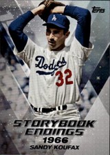 2018 Topps Update Sandy Koufax #SE-3 Storybook Endings Los Angeles Dodgers 13B