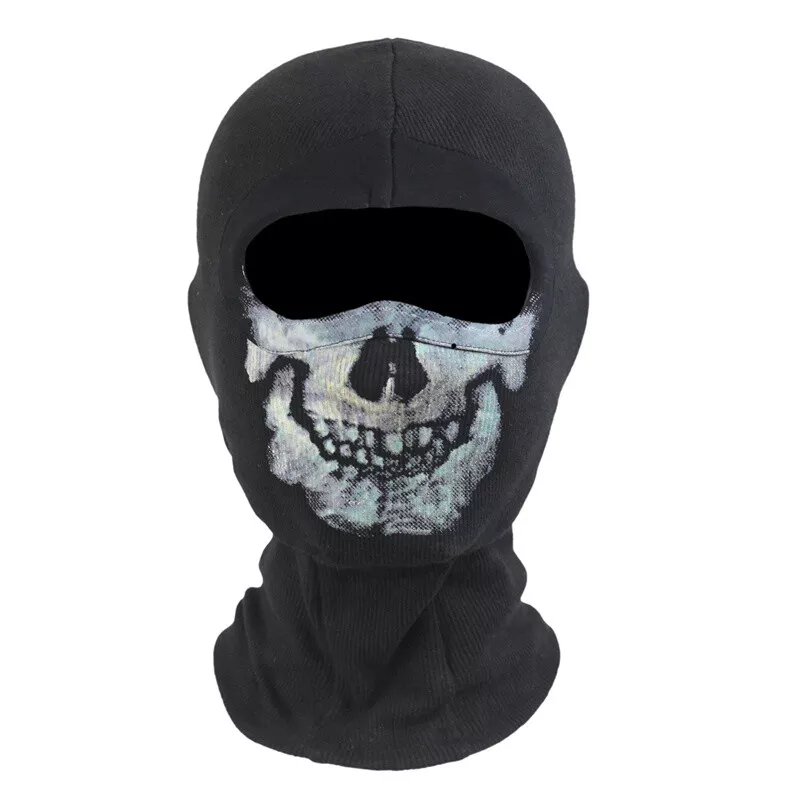 Game Call of Duty Simon Riley Ghost Skull Mask Full Face COD6 Cosplay Rib  fabric