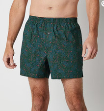 Stafford 4-Pack Men's 100 Cotton Woven Boxers Green Paisley