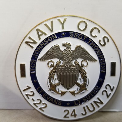 ''I Represent the Fighting Spirt Of The Navy'' Echo Foxtrot Challenge Coin