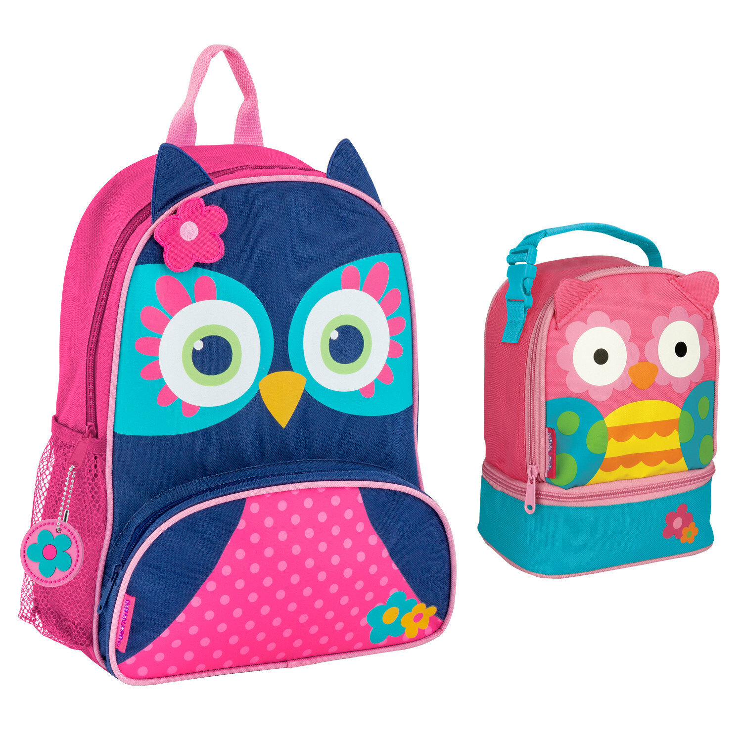 Stephen Joseph Owl Backpack and Lunch Box Set - Kids School 
