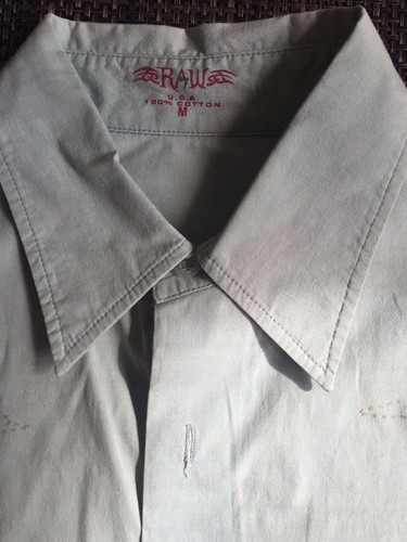 Raw 7 Men's Long Sleeve Button Front Shirt size M - Picture 9 of 9