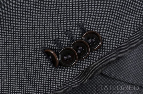 CARUSO x LORO PIANO Gray Birdseye 120 Wool Blazer Sport Coat Jacket - 42 L - Picture 7 of 9