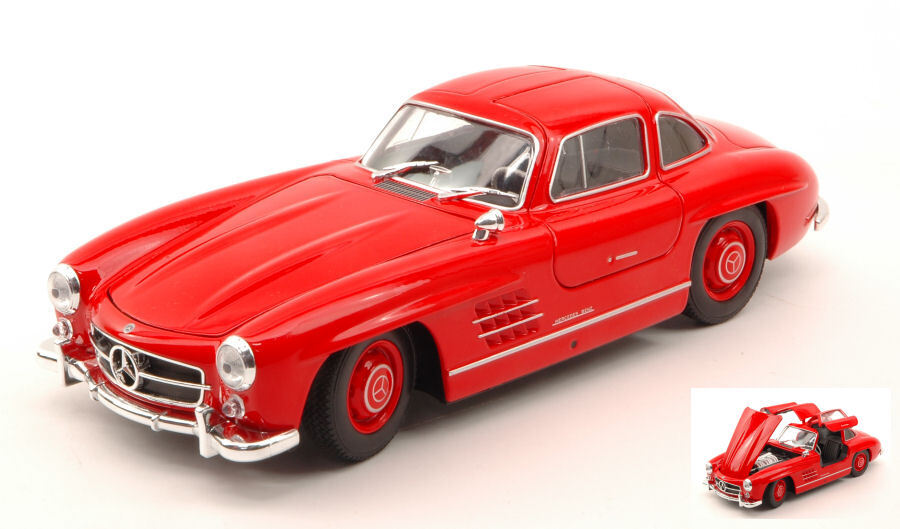 Modellino auto Welly Mercedes 300SL 1954 rosso 1:24 foto 1