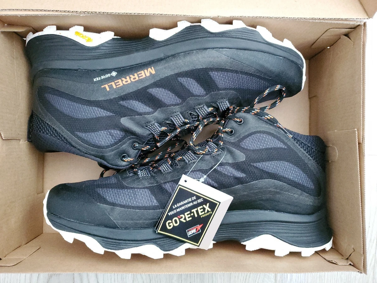 Underholde ansvar fax Merrell Mens Moab Speed Mid GORE-TEX Hiking Shoes US 11.5 Black | eBay