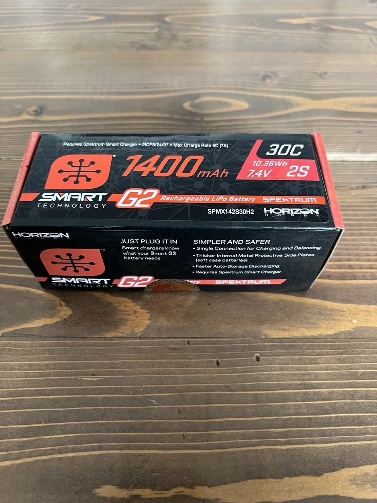 Spektrum G2 2S 7.4V 1400mAh 30C Lipo Battery