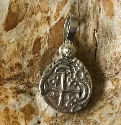 ATOCHA Münzanhänger 925 Sterling Silber versunkener Schatz Schiffbruch Schmuck
