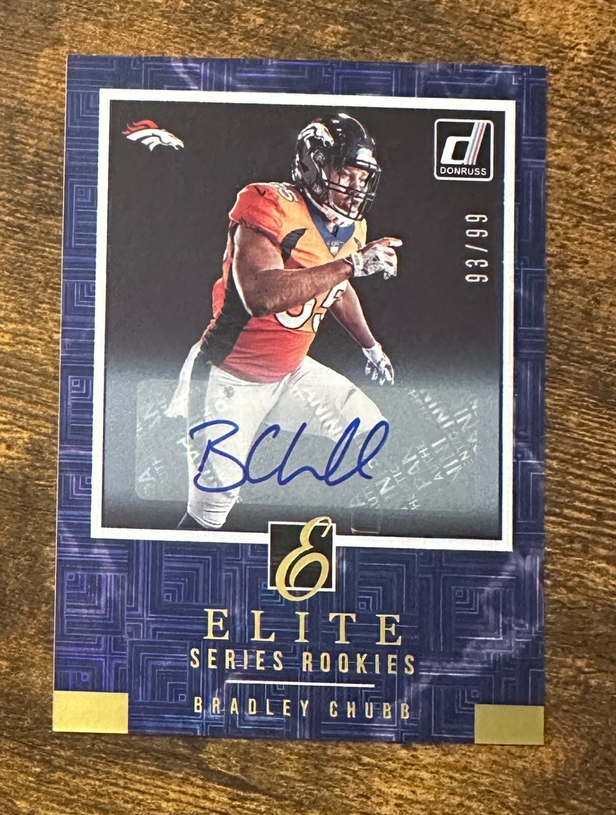 2018 Donruss The Elite Series Rookies Autographs #R19 Bradley Chubb /99 #X12926