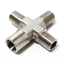 Airbrush Adaptateur Distributeur 3x9,51mm 1/8" Mâle 1 x 9,51mm 1/8" Femelle