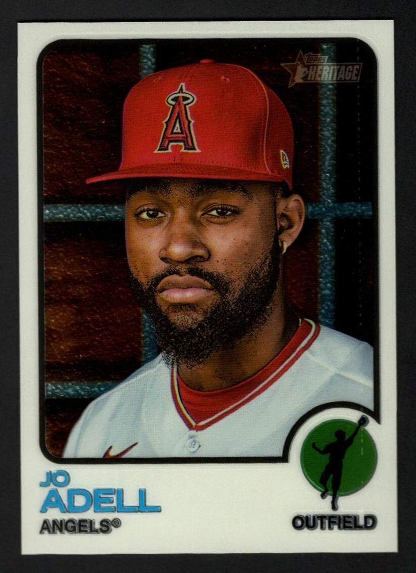 Jo Adell 2022 Topps Heritage #712 Chrome SP 58/999 Los Angeles Angels