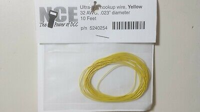 NCE NCE5240254 10' Strand Ultra FlexWire 32AWG Yellow 