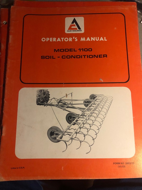 ALLIS CHALMERS MODEL 1100 SOIL- CONDITIONER