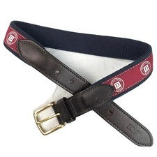 Vineyard Vines by Shep Ian Dexter School Kids Belt size 24 USA Club Leather Silk