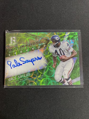 2016 Panini Spectra Green Scope Legends Auto /25 Gale Sayers Chicago Bears IL-GS