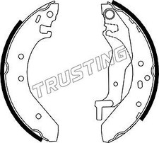 007.017 TRUSTING Bremsbackensatz für HONDA,MG,ROVER,TRIUMPH