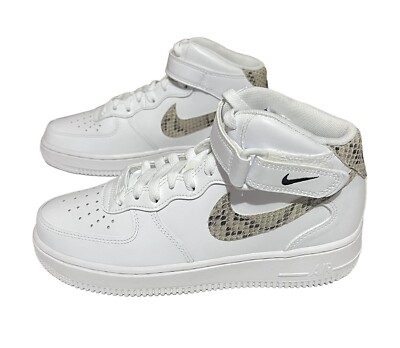 DD9625-101] Nike Air Force 1 '07 Mid “Snakeskin Swoosh