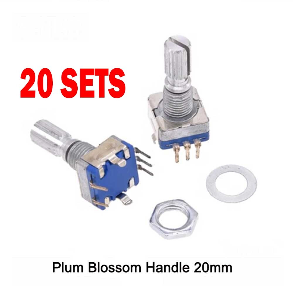 Verical Encoder 20mm Rotary Encoder 6mm D Shaft (pack Of 2 For Sale Ec11 Series ...