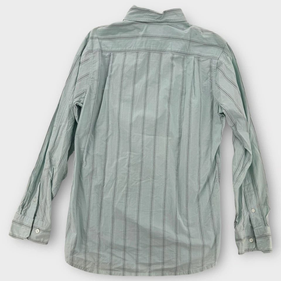 Reyn Spooner Hawaiian Shirt Mens Small Blue Button Up Striped Long Sleeve Cotton - Image 2 of 4