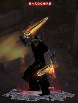 DIABLO 3 SWITCH/XBOX HARDCORE MONK 2 BONUS MODDED PRIMAL ANCIENT ARMOR SET