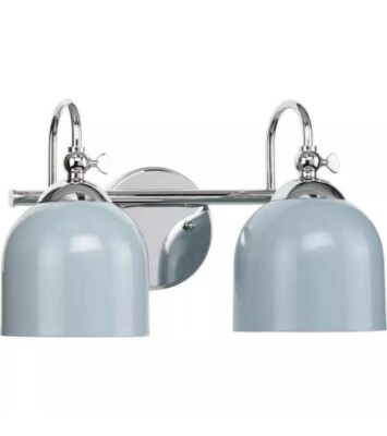Progress Lighting Dalton Bathroom Vanity Light   P300382-015 Coastal Blue