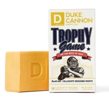 Duke Cannon Trophy Game Big A** Brick Of Soap 10oz Smoked Leather & Amber Scent