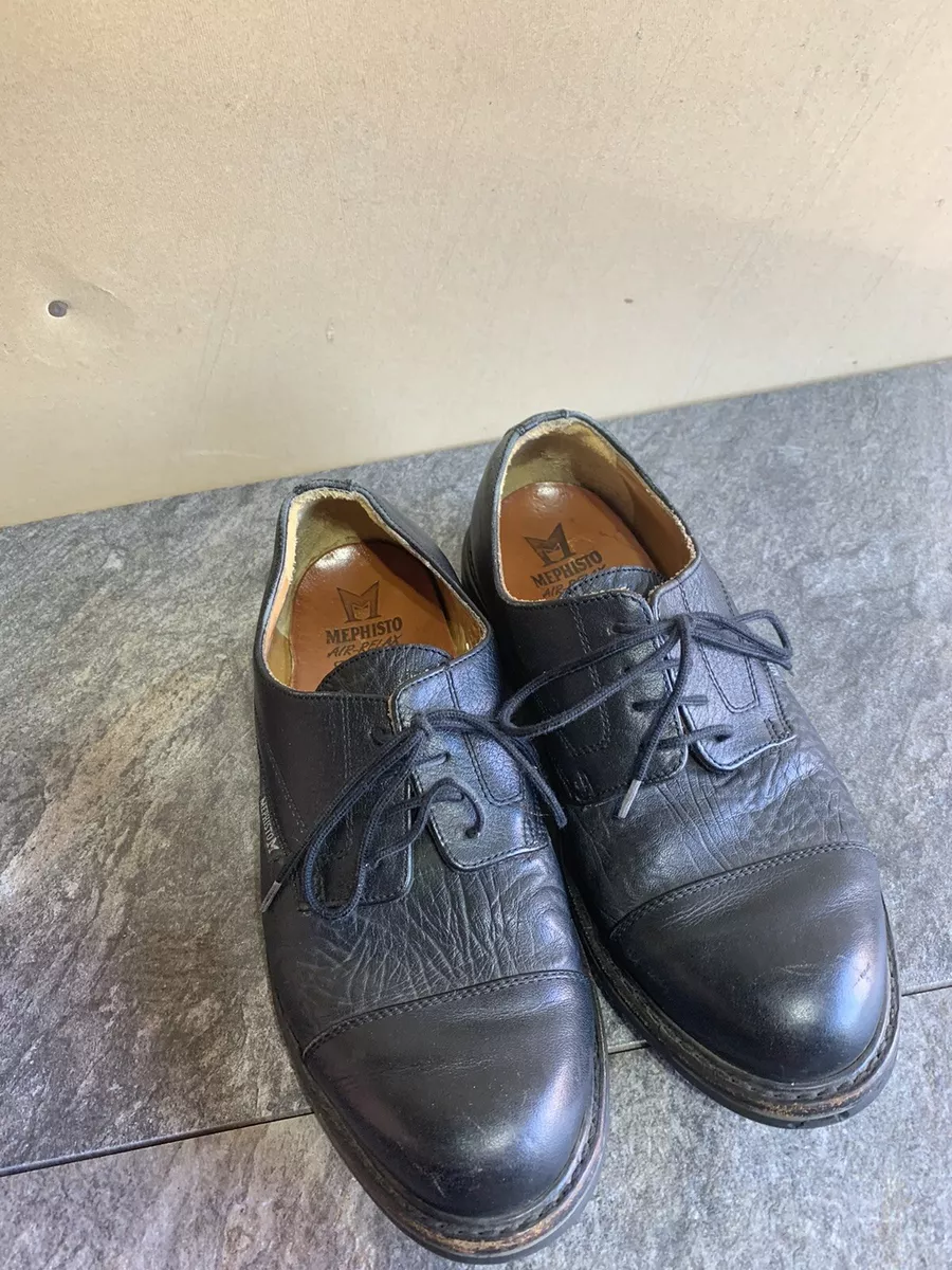 MEPHISTO GOODYEAR WELT BLACK SHOES SIZE 6 N17