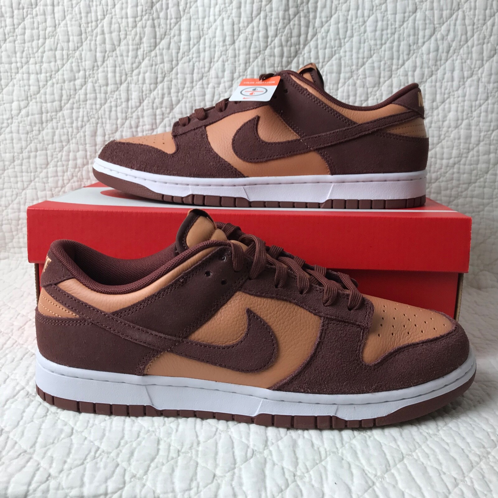 Nike Dunk Low Retro SE Scarpe Uomo TG 11.5 Ambra Marrone Scuro Pony FQ8249 200