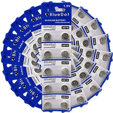 100 pc ~ button cell AG10 alkaline batteries coin watch calculator battery NEW
