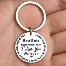 Never Forget That I Love You Forever Keychain Brother Sister Niece Or Nephew